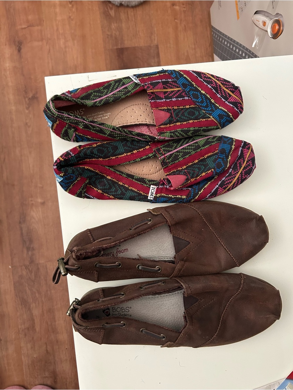 Toms Multicolor Woven Slip-On Flats